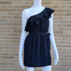 Black One Shoulder Dress by: Single Sz S